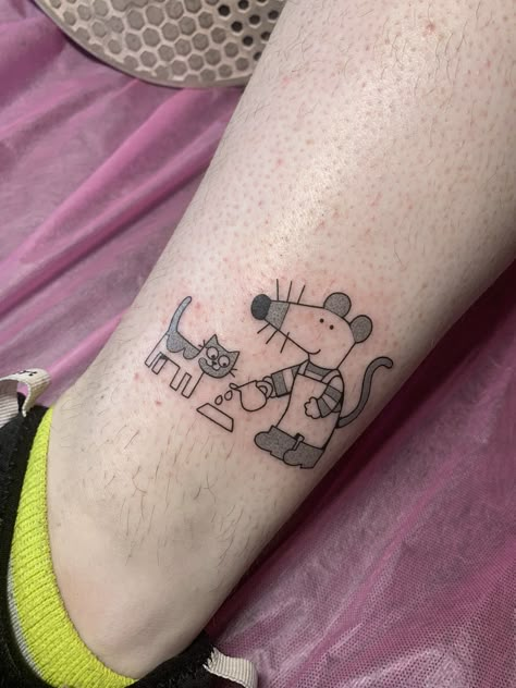 Help My Cat! on Twitter: "IT DONE https://t.co/ZYzQpU3BBD" / Twitter Maisy Mouse Tattoo, Charlie And Lola Tattoo, Madeline Tattoo, Lucy Cousins, Ruby Tattoo, Maisy Mouse, Group Tattoos, Mouse Tattoo, Character Tattoos