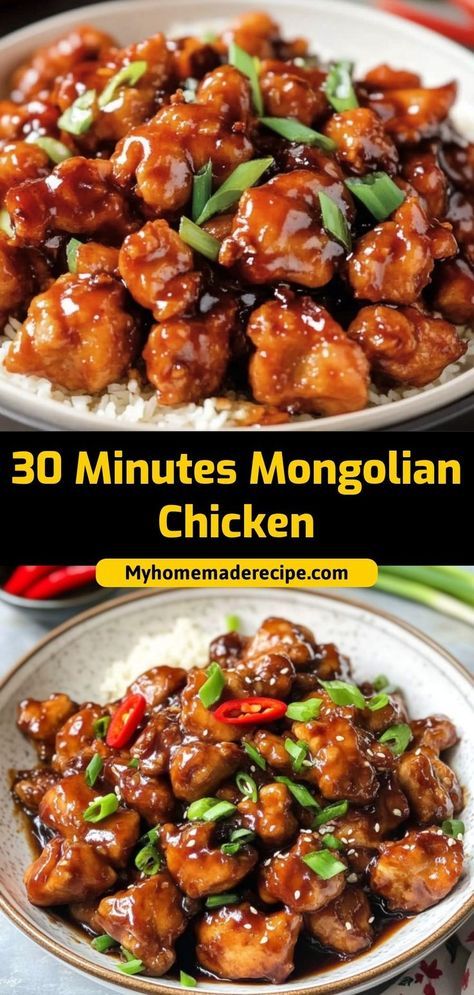 🥢 Skip the takeout and make this incredible Mongolian Chicken at home! Sweet, savory, and ready in just 30 minutes. This sticky-sweet chicken rivals your favorite Asian restaurant version! #asiancooking #quickdinner #chickendinner Ingredients: Chicken thighs Soy sauce Brown sugar Garlic Restaurant-quality Mongolian Chicken in your kitchen - faster than delivery! 🍗✨ Chicken Dinner Recipes Asian, Instant Pot Sticky Chicken, Mongolian Chicken Stir Fry, Monetary Chicken, Easy Mongolian Chicken, Boneless Skinless Chicken Thigh Recipes Asian, Chicken Thigh Chinese Recipes, Asian Chicken Dishes, Chicken Thigh Asian Recipes