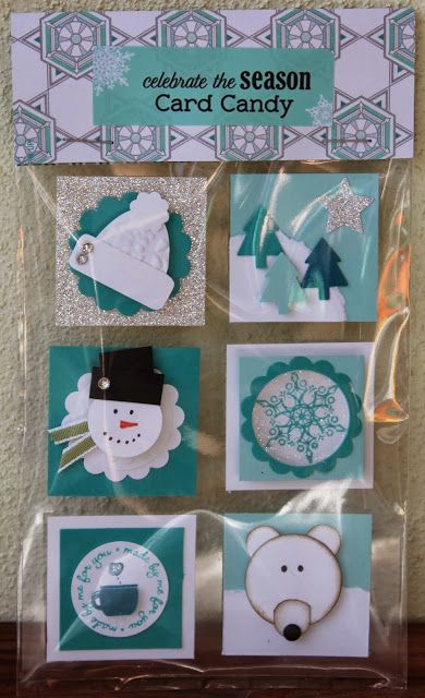 Card Candy Ideas, Card Candy Embellishments, Christmas Embellishments, Uk Winter, Diy Embellishments, Embellishment Ideas, Punch Art Cards, Christmas Punch, Card Candy