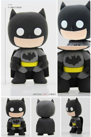 Crea Fimo, Batman Gifts, Batman Theme, Batman Cake, Batman Birthday, Superhero Cake, Air Dry Clay Projects, Sculpey Clay, Clay Diy Projects