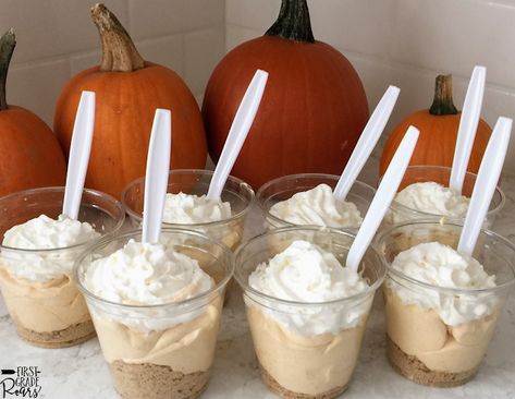 Pies In A Cup, Pumpkin Pie Pudding Cups, Pumpkin Dessert In A Cup, Individual Pumpkin Pies In A Cup, Pumpkin Pie In A Cup Recipe For Kids, Pumpkin Pie Dessert Cups, Pumpkin Pudding Cups, Pumpkin Theme Snacks, Pumpkin Pie In A Cup For Kids