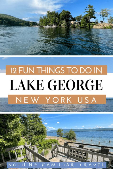 Holiday Places, Lake George New York, York Things To Do, Lake George Ny, Travel Inspiration Destinations, Lake Placid, Summer Road Trip, Lake George, Vacation Places