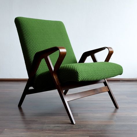 Poltrona Design, 1960s Furniture, Retro Armchair, Furniture Design Chair, Design Chair, Green Furniture, Retro Interior, Tambourine, Furniture Hacks