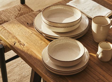 Tableware Kitchen | Dining Home | ZARA United Kingdom Zara Home Plates, Zara Home Kitchen, Iron Bowl, Zara Home Collection, Floral Bowls, Kitchen Dinning, Coffee Cups And Saucers, China Mugs, Porcelain Mugs