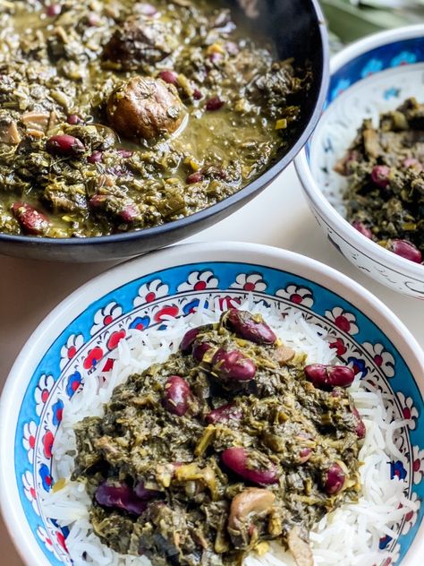 Essen, Ghormeh Sabzi, Persian Cuisine, Vegan Beans, Persian Food, Middle Eastern Recipes, Food Is Fuel, Kitchen Cooking, I Got Married