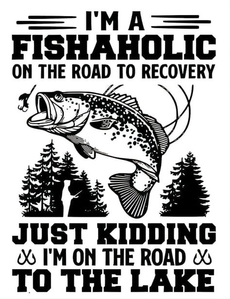 Funny Fishing Pictures, Fishing Baby Shower Theme, Bigfoot Pictures, Fishing Tee Shirts, Easy Beginner Crochet Patterns, Funny Day Quotes, Engraving Ideas, Fishing Decals, Fishing Signs