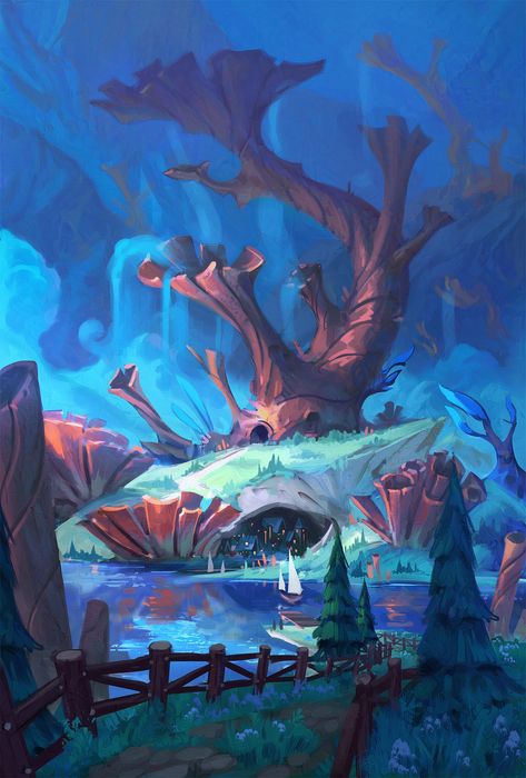 Coral Landscape, Colour Script, Thesis Proposal, Coral House, Underwater House, Underwater City, Landscape Concept, Fantasy Forest, Concept Artist