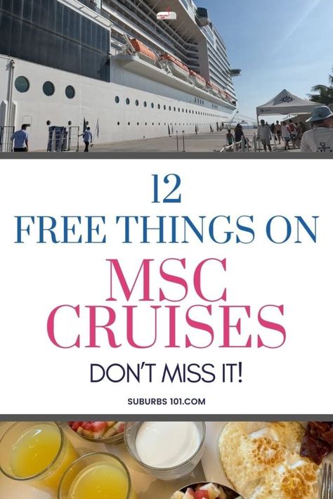 12 Free Things on MSC Cruises that You Need to Know About Msc Cruise Packing List, Msc Cruises South Africa, Msc Divina Cruise Ship, Msc Cruises Seascape, Msc Seashore Cruise, Msc Cruises Meraviglia, Msc Cruise Tips, Msc Seashore, Msc Seaside