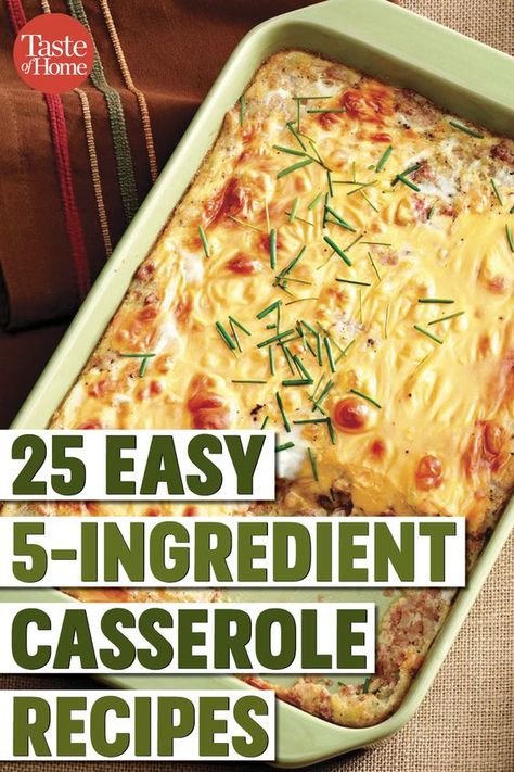 5 Ingredient Or Less Casseroles, 5 Ingredient Casserole Recipes, Little Ingredient Recipes, 5 Ingredient Or Less Recipes Dinner, Few Ingredient Dinners, Four Ingredient Recipes, Few Ingredient Meals, 5 Ingredient Or Less Recipes, Quick Casserole Recipes