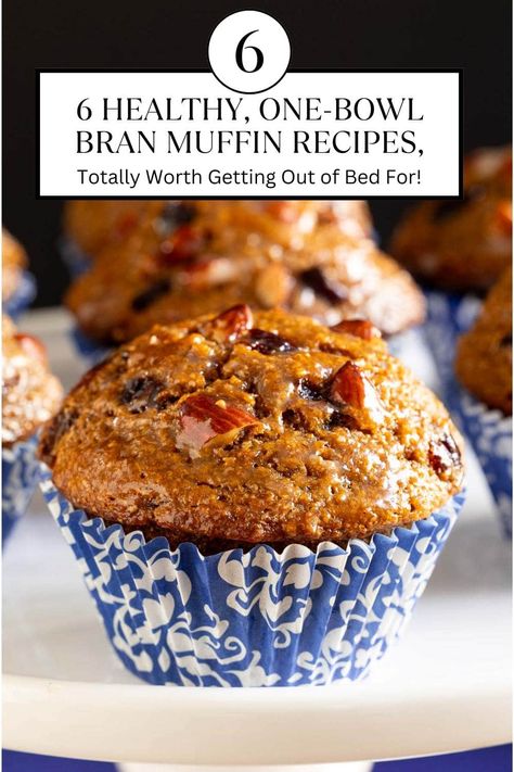 6 Healthy, One-Bowl Bran Muffin Recipes, Totally Worth Getting Out of Bed For! Best Bran Muffins Ever, Carrot Cake Bran Muffins, Best Raisin Bran Muffins Recipes, Cinnamon Bran Muffins, 6 Week Refrigerator Bran Muffins, Healthy Raisin Bran Muffins, Original All Bran Muffins Recipe, Easy Bran Muffins Healthy, Easy Bran Muffins