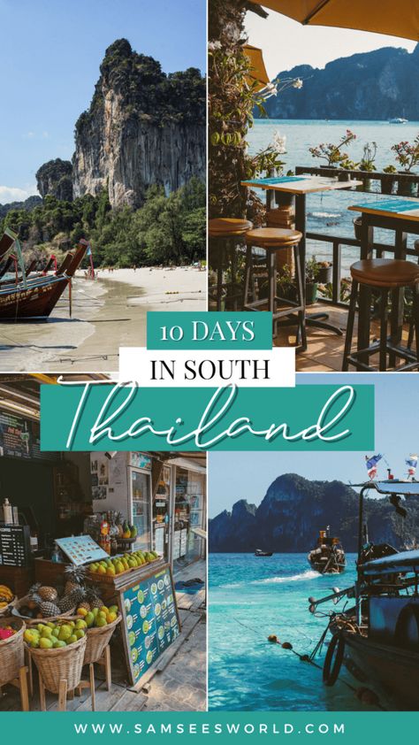 10 Days In Thailand, South Thailand, Thailand Destinations, Thailand Tourist, Thailand Travel Destinations, Thailand Itinerary, Thailand Vacation, Thailand Adventure, Thailand Travel Tips