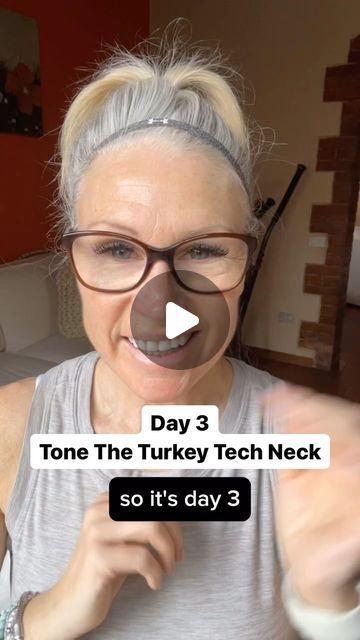 Liz Wadden | Anti-Aging Enthusiast on Instagram: "It’s Day 3 of Tone the Turkey Tech Neck Challenge!   Today, let’s talk about the incredible power of targeted training when it comes to toning and firming up your face & neck muscles.  Just like how you can focus on specific muscle groups at the gym, you can target and exercise certain face and neck muscles to achieve a more toned and lifted appearance.   Incorporating daily face yoga exercises into your routine gives those muscles the attention they need (and deserver) to strengthen and sculpt, just like any other part of your body. 💪  Think of it like doing squats or lunges to target your glutes - with each repetition, you are activating and strengthening those muscles.   The same goes for face yoga!   By consistently working those facia Turkey Neck Exercises, Tighten Neck Skin, Neck Muscles, Tech Neck, Turkey Neck, Face Yoga Exercises, Skin Tightening Face, Neck Exercises, Face Exercises