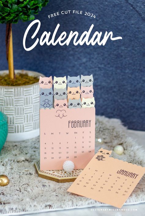 Cricut Ideas Vinyl, Cute Cricut Projects, Agenda Design, Calendar Designs, Design Calendar, Creative Calendar, 달력 디자인, Calendar Craft, Cat Calendar