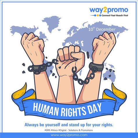 INTERNATIONAL HUMAN RIGHTS DAY✊🏻 Happy Human Rights Day on this glorious occasion. Always be yourself and stand up for your rights as everyone has the freedom to express themselves well. #Way2Promo #HumanRightsDay #HumanRightsDay2021 #humanbeing #human Happy Human Rights Day, Human Rights Poster, International Human Rights Day, Assembly Ideas, Happy Human, Educational Quotes, Human Rights Day, Always Be Yourself, Stand Up For Yourself