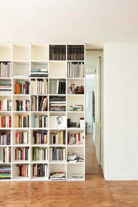 bookshelf | ... Apartment Design Ideas Images. Modern White Bookshelf Design Ideas #bookshelf #bookshelfdesign Bookshelf Door, Home Office Man, Library Bedroom, White Bookshelves, Bookcase Door, Secret Room, Bookcase Wall, Hidden Rooms, Bookshelf Design