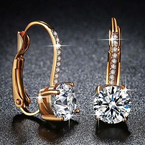 Engagement Earrings, Diamond Jewelry Designs, Zircon Jewelry, Gold Earrings Designs, Gold Diamond Earrings, Best Jewelry Stores, Engagement Jewelry, Ear Jewelry, Diamond Earrings Studs