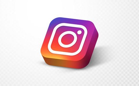 3d instagram social media logo illustrat... | Premium Vector #Freepik #vector #logo #design #facebook #social-media Happy Birthday Wanda, Nature Iphone Wallpaper, Logo Facebook, 3d Text Effect, Digital Marketing Social Media, Poster Background, Media Logo, Media Icon, Web Icons