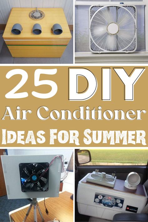 25 DIY Air Conditioner Ideas For Summer Bucket Air Conditioner, Homemade Air Conditioner, Camping Air Conditioner, Tent Air Conditioner, Diy Air Conditioner, Diy Tent, Build A Greenhouse, Best Diy, Home Hacks