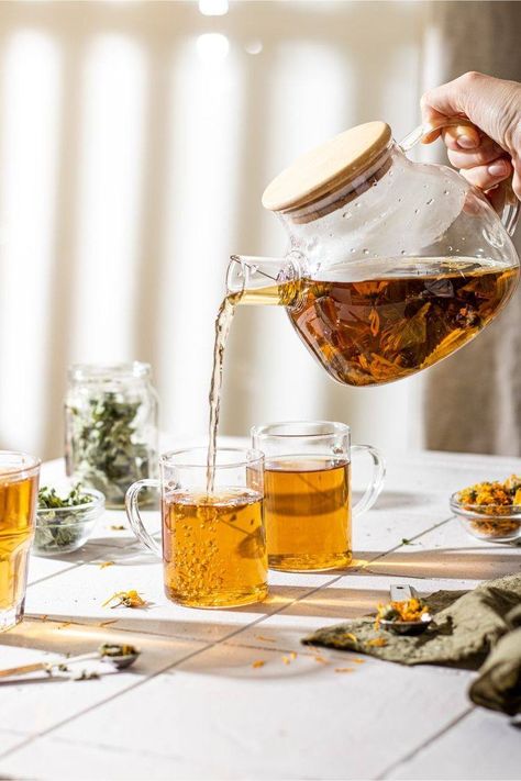 Photography Tea, Good Morning Tea, Artisan Tea, Natural Teas, Tea Brands, Glass Teapot, Heat Resistant Glass, Tea Packaging, Morning Tea