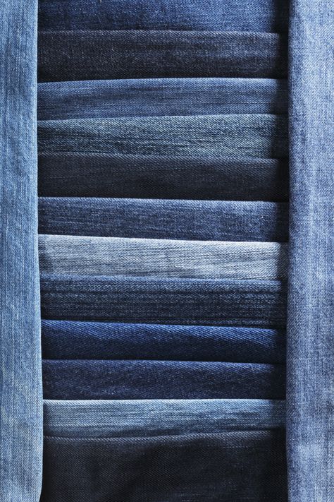 Different types of denim Denim Washes, Denim Fabrics, Denim Flats, Denim Art, Personal Color, Color Story, Denim Color, Gray Linen, Grey Denim