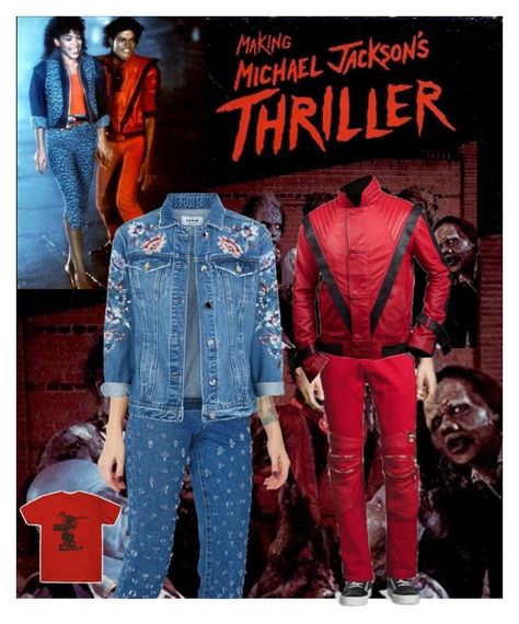 "Thriller Michael Jackson Costume" by demarcusalexan ❤ liked on Polyvore featuring God's Masterful Children and The Ragged Priest Michael Jackson Couple Costume, Thriller Costume Ideas, Michael Jackson Thriller Costume, Thriller Ideas, Thriller Costume, Michael Jackson Zombie, Thriller Dance, Thriller Michael Jackson, Custome Ideas