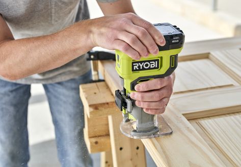 18V ONE+ COMPACT ROUTER KIT - RYOBI Tools Retail Packaging, Router Tool, Ryobi Tools, Speed Dial, Trim Router, Cordless Tools, Lithium Ion Batteries, Design Help, Ergonomics Design