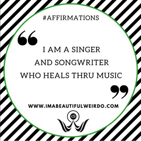 Career Affirmations, Motivation Affirmations, I Am A Singer, Spirituality Affirmations, Career Vision Board, Motivational Inspiration, Dream Music, Dream Vision Board, Life Vision Board