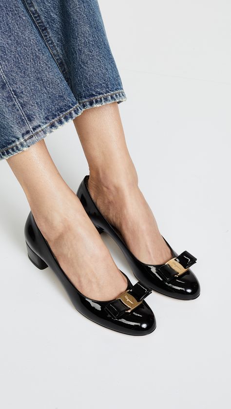 Salvatore Ferragamo Vara Low Heel Pumps #Sponsored , #sponsored, #Ferragamo, #Salvatore, #Vara, #Pumps, #Heel Ferragamo Shoes Women, Low Pumps, 2023 Shoes, 2024 Shoes, Fashionista Outfits, Ferragamo Pumps, Beautiful Wardrobe, Character Fashion, Low Heel Pumps