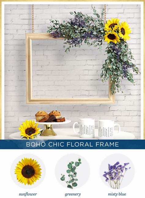 Sunflower Photo Booth, Photo Booth Backdrop Frame, Floral Photo Booth, Photo Booth Frame Prop, Wedding Boho Chic, Diy Photo Booth Backdrop, Party Photo Frame, Diy Sunflower, Bridal Shower Photo Prop