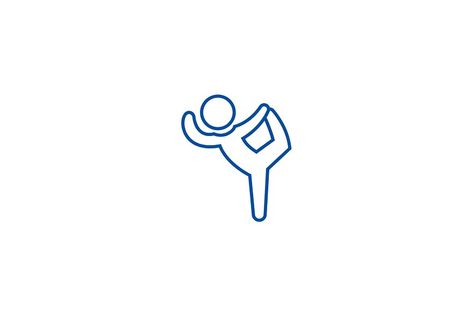 Pilates, Gymnastics Practice, Line Concept, Flat Vector, Work Out, Gymnastics, Peace Gesture