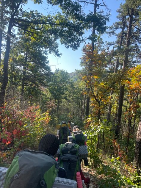 Fall backpacking in the woods aesthetic In The Woods Aesthetic, The Woods Aesthetic, Backpacking Aesthetic, Fall Backpack, Woods Aesthetic, In The Woods, Backpacking, Vision Board