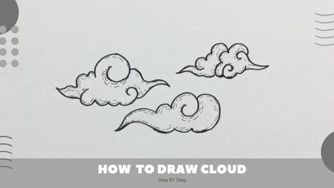 How to Draw Cloud Easy Draw Clouds, Drawing Lessons For Kids, Object Drawing, Cloud Drawing, Fun Cute, Learn How To Draw, Drawing Lessons, Lessons For Kids, Learn To Draw