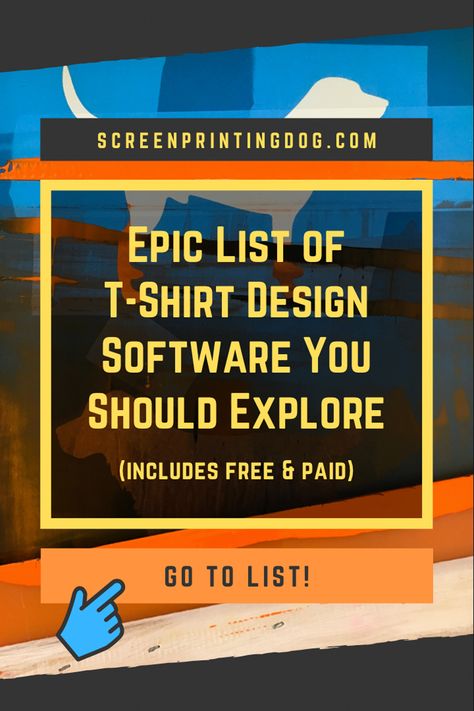 This article lists down all the free and paid t-shirt design software in the marketplace today Best Tshirt Design, Tee Shirt Crafts, T Shirt Design Software, Screen Printing Equipment, Tshirt Printing Business, Screen Printing Business, Punk Diy, Diy Screen Printing, Silkscreen Printing