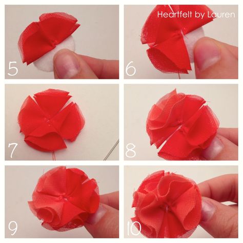 Couture, Tela, Diy Chiffon Flowers, How To Make Chiffon Flowers, Chiffon Flowers Diy, Learning To Spell, Facinator Hats, Fiberglass Nails, Textile Flowers