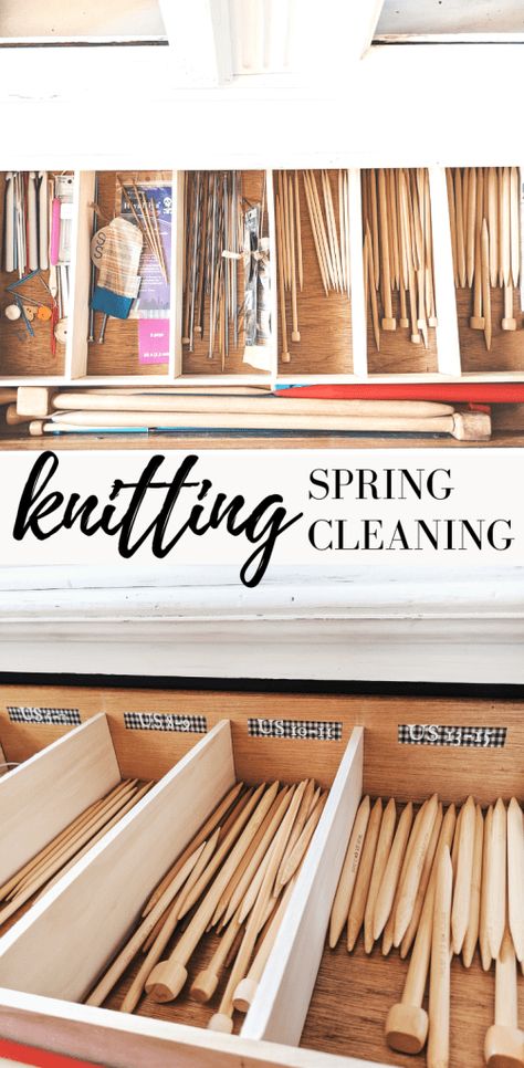 Organizing Knitting Supplies, Organize Knitting Needles, How To Store Knitting Needles, Knitting Supplies Organization, Knitting Needle Organization, Knitting Needle Storage Ideas, Knitting Organization Ideas, Knitting Storage Ideas, Knitting Room Ideas