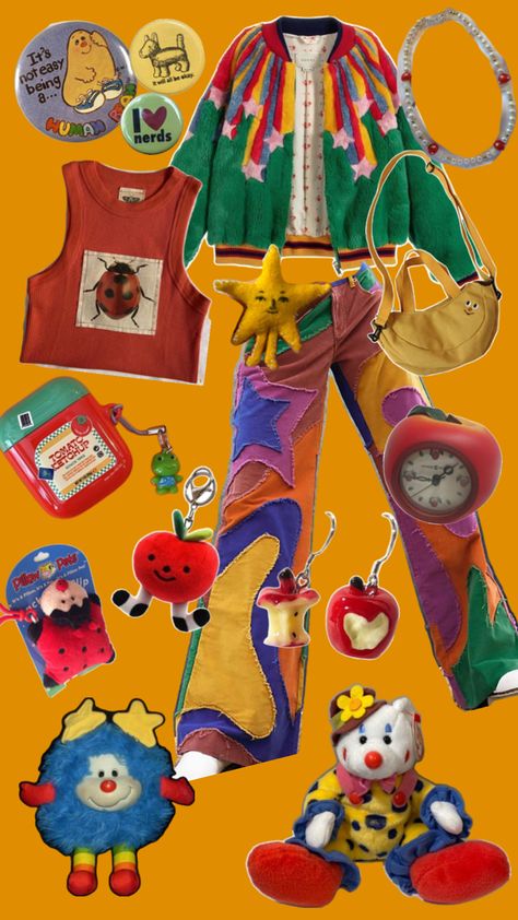 Clowncore Outfit, Kid Core Outfits, Kidcore Fashion, Silly Clothes, Clown Clothes, A Clown, Funky Outfits, Clown Costume, Cute Fit