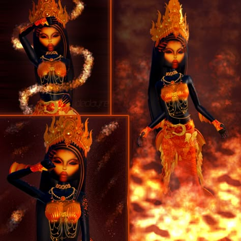 dti volcano fire siren outfit Fire Dress To Impress, Fire Element Outfit, Siren Dress To Impress, Dti Folklore, Siren Outfit, 12 Week Body Transformation, Siren Dress, Outfits Hacks, Kang Yeo Sang