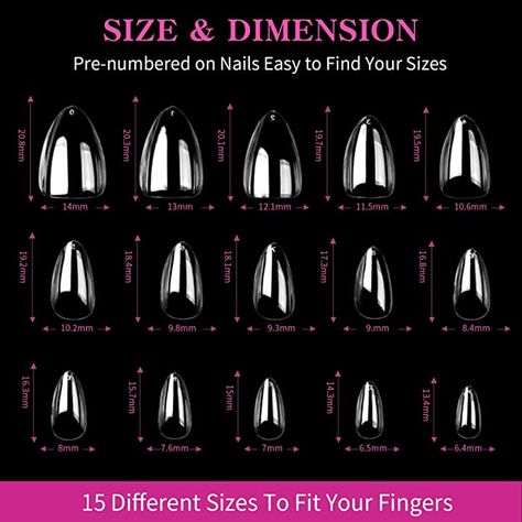 Amazon.com: Misssix Extra Short Coffin Gel Nail Tips 600pcs 15 Sizes Upgraded Matte Soft Gel Press on Nails Full Cover Clear False Fake Tips Acrylic Nails For Nail Extension DIY Salon with Box : Beauty & Personal Care Tips Acrylic Nails, Diy Salon, Box Beauty, Gel Press On Nails, 2024 Nails, Soft Gel Nails, Gel Glue, Short Coffin, Gel Nail Tips