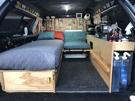 Ready for a road trip. Camping Truck Bed, Truck Canopy Camping, Truck Topper Camping, Truck Cap Camping, Truck Cap Camper, Pickup Camping, Camping Truck, Pickup Trucks Camping, Truck Canopy