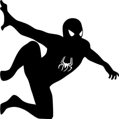 Spiderman Silhouette, Spiderman Upside Down, Superhero Silhouette, Silhouette Disney, Man Silhouette, Spiderman Venom, Silhouette Stencil, Silhouette Portrait, Silhouette Cameo Projects