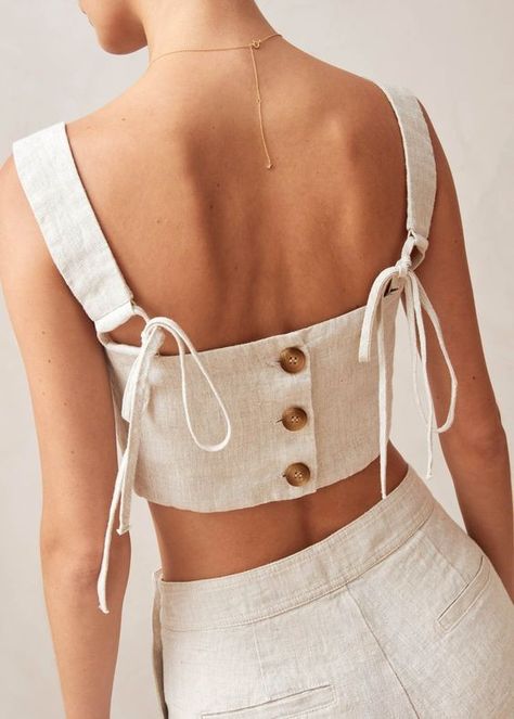 Nature Tank, Linen Crop Top, Linen Crops, Linen Color, Isle Of Man, Square Necklines, British Indian, Natural Linen, Ethiopia