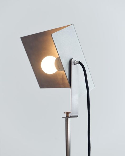 Flagpole Lamp - Frederik Fialin Industrial Lamp Design, Joseph Beuys, Stainless Steel Lamps, Ceramic Furniture, Tall Lamps, Stainless Steel Lighting, Industrial Photography, Table Sofa, Industrial Lamp