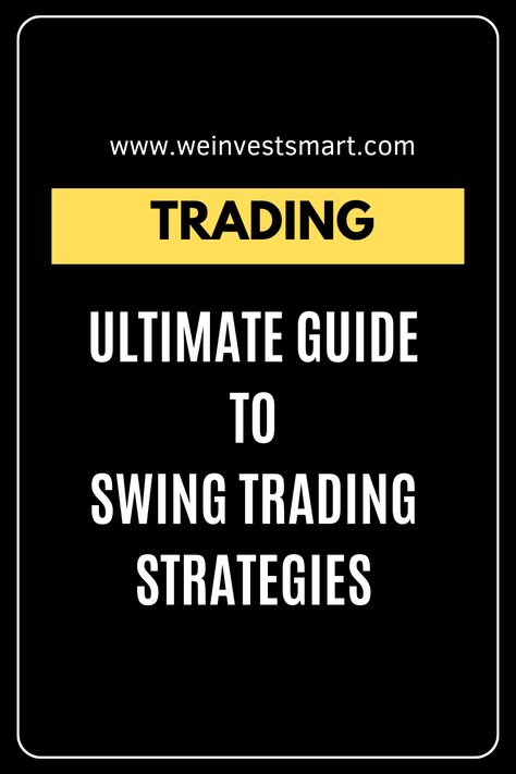 Unlock the secrets of swing trading with our Ultimate Guide to Swing Trading Strategies!   This PIN is perfect for traders looking to capture short- to medium-term gains in the market.   With easy-to-follow tips and strategies, you'll learn how to spot trends, time your trades, and manage risk effectively.   Whether you're a beginner or looking to refine your skills, this guide has everything you need to swing trade with confidence.   #SwingTrading #MarketMastery Swing Trading Strategies, Risk Management Strategies, Trend Trading, Stock Trading Strategies, Exit Strategy, Swing Trading, Cryptocurrency Trading, Day Trading, Technical Analysis