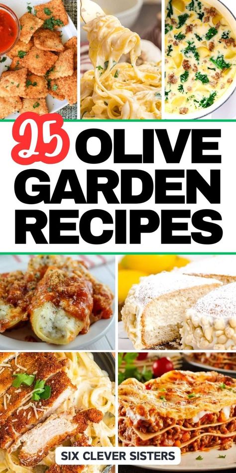 Six Clever Sisters, Chicken Piccata Olive Garden Copycat Recipe, Olive Garden Sauce Recipe, Yard House Copycat Recipes, Copycat Olive Garden Chicken Alfredo, Olive Garden Garlic Herb Sauce, Copycat Italian Restaurant Recipes, Olive Garden Tour Of Italy, Tour Of Italy Olive Garden Recipe