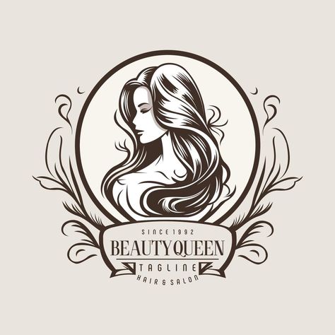 Logo Design For Beauty Salon, Hair Beauty Logo Design, Beauty Salon Design Logo, Female Logo Design, Beauty Saloon Logo, Cosmetic Logo Design, Beauty Salon Logo Design, Resort Logo Design, Logo Beauty Salon