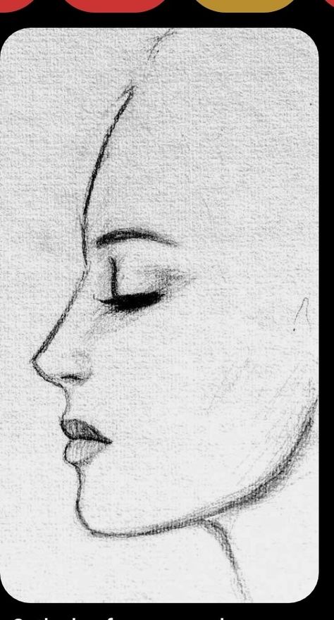 Face Side View Drawing, Face Profile Drawing, Drawing Faces For Beginners, Side View Of Face, Side View Drawing, Female Face Drawing, Profile Drawing, Face Sketch, Georges Braque