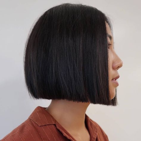 One Length Hair, Trendy We Fryzurach, Cute Bob Hairstyles, A Line Bob, Dunner Wordend Haar, Medium Bob Hairstyles, Medium Hair Cuts, Blonde Highlights, Trendy Hairstyles