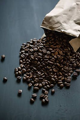 Crop Barista Pouring Fresh Coffee Beans | Stocksy United Fresh Coffee Beans, Spilled Coffee, Brown Tones, Fresh Coffee, Black Peppercorn, Coffee Beans, Paper Bag, Coffee, Color