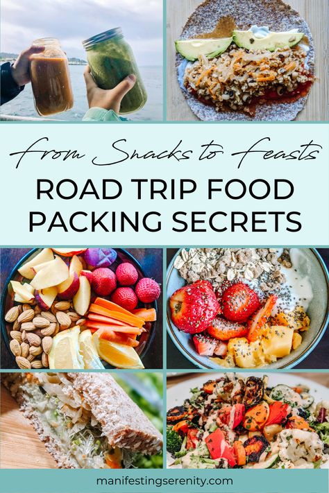 From snacks to feasts, I'm thrilled to share my road trip food packing secrets! Join me on a culinary adventure as we uncover tips and tricks for packing and savoring the best road trip food. Get ready to make your next journey a memorable feast for the taste buds.#bestroadtripfood #roadtripfoodtopack #roadtripfoodideas #roadtripfoodhacks #cartravelsnacks #roadtripfoodprep Whole 30 Road Trip Food, How To Pack Food For A Road Trip, Food To Bring On A Road Trip, Vegan Road Trip Snacks, Vegan Road Trip Meals, Make Ahead Road Trip Food, Packing Food For Road Trip, Healthy Travel Snacks The Road, Best Road Trip Food