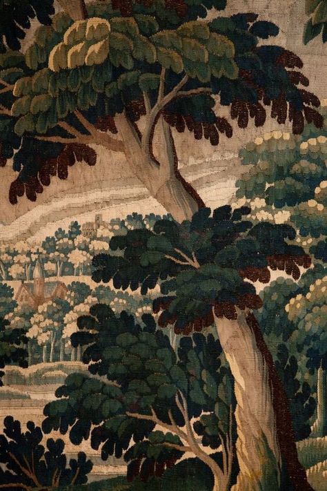 Landscape Textiles, Pond Walkway, Flemish Tapestry, 18th Century Landscape, Green Tapestry, Tree Tapestry, Medieval Tapestry, Print Design Art, Bedroom Murals